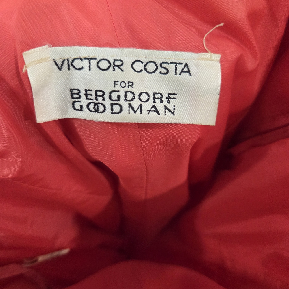 Victor Costa Coral Strapless Dress - Picture 9 of 14